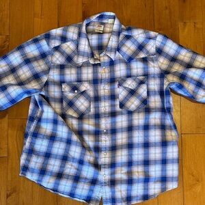Levi Blue Plaid Men's Shirt